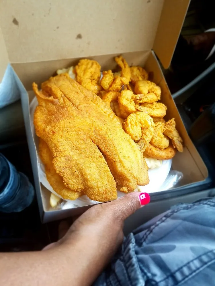 White Fish and Shrimp